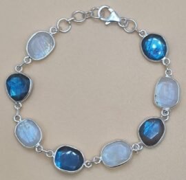 Bracelets ,pierre de lune, labradorite.