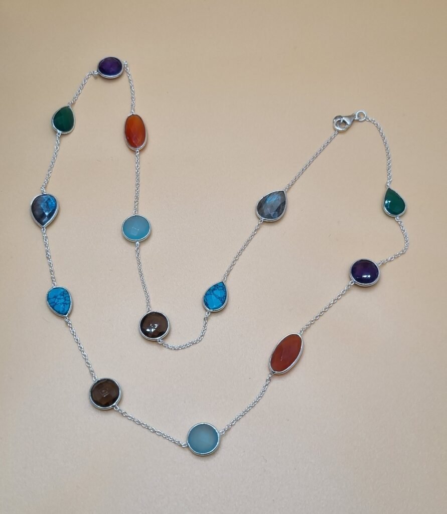 sautoir pierre multicolor ..Dans le monde très actif dans lequel nous vivons aujourd'hui, le champ énergétique humain peut facilement se déséquilibrer.