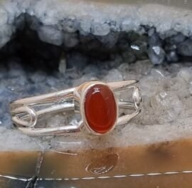 Bague cornaline.